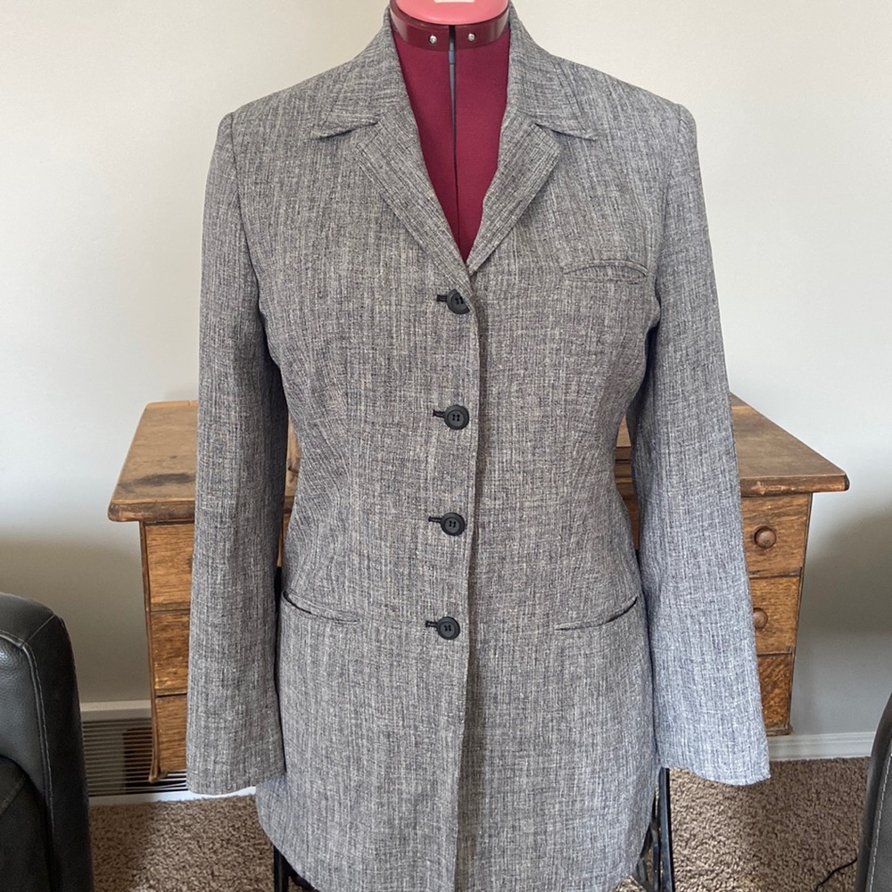 Nygard mid length blazer with side slits approx size 10-12